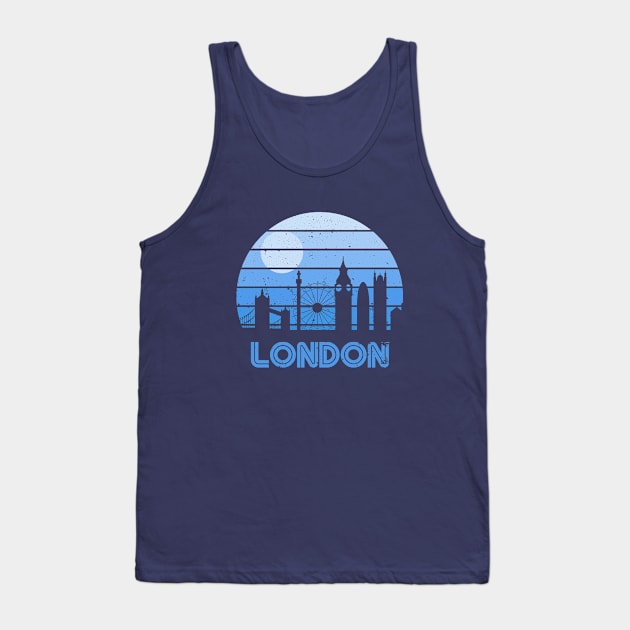 Retro Sunset London Tank Top by rojakdesigns